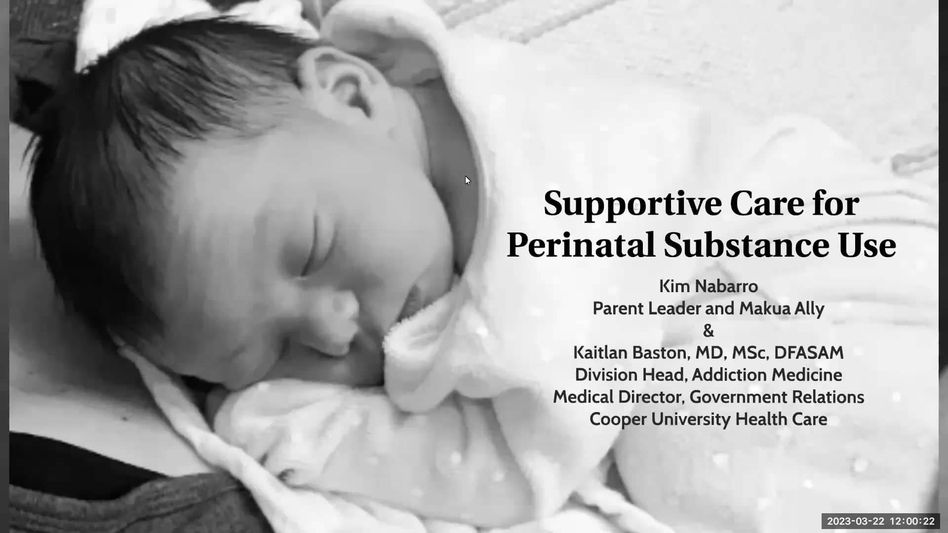 Supportive Care For Perinatal Substance Use 3 22 23 On Vimeo