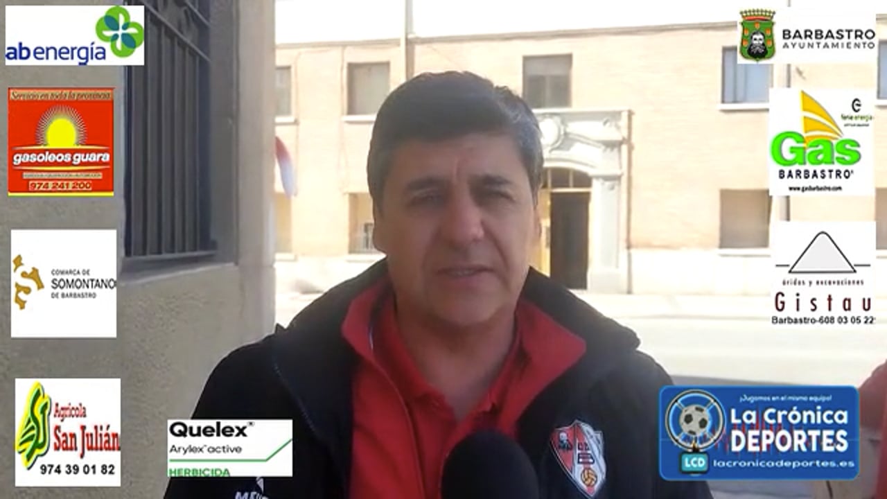 JOSETE (Entrenador Barbastro) CD Cariñena 0-2 UD Barbastro / Jornada 27 / 3ª División