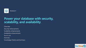 SQL Server 2022 Workshop - 04 - Power your database with security, scalability, and availability