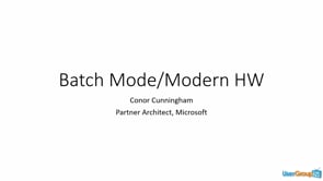 Batch Mode Improvements Leveraging Modern Hardware