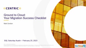Ground to Cloud: Your Migration Success Checklist