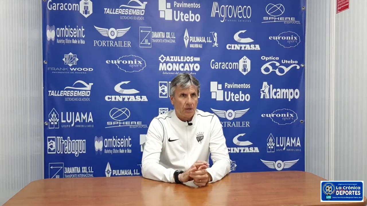 JUAN CARLOS BELTRÁN (Entrenador Utebo) Utebo FC 0-0 Gernika / Jornada 27 / 2ª RFEF - Grupo 2 / Fuente: Utebo FC