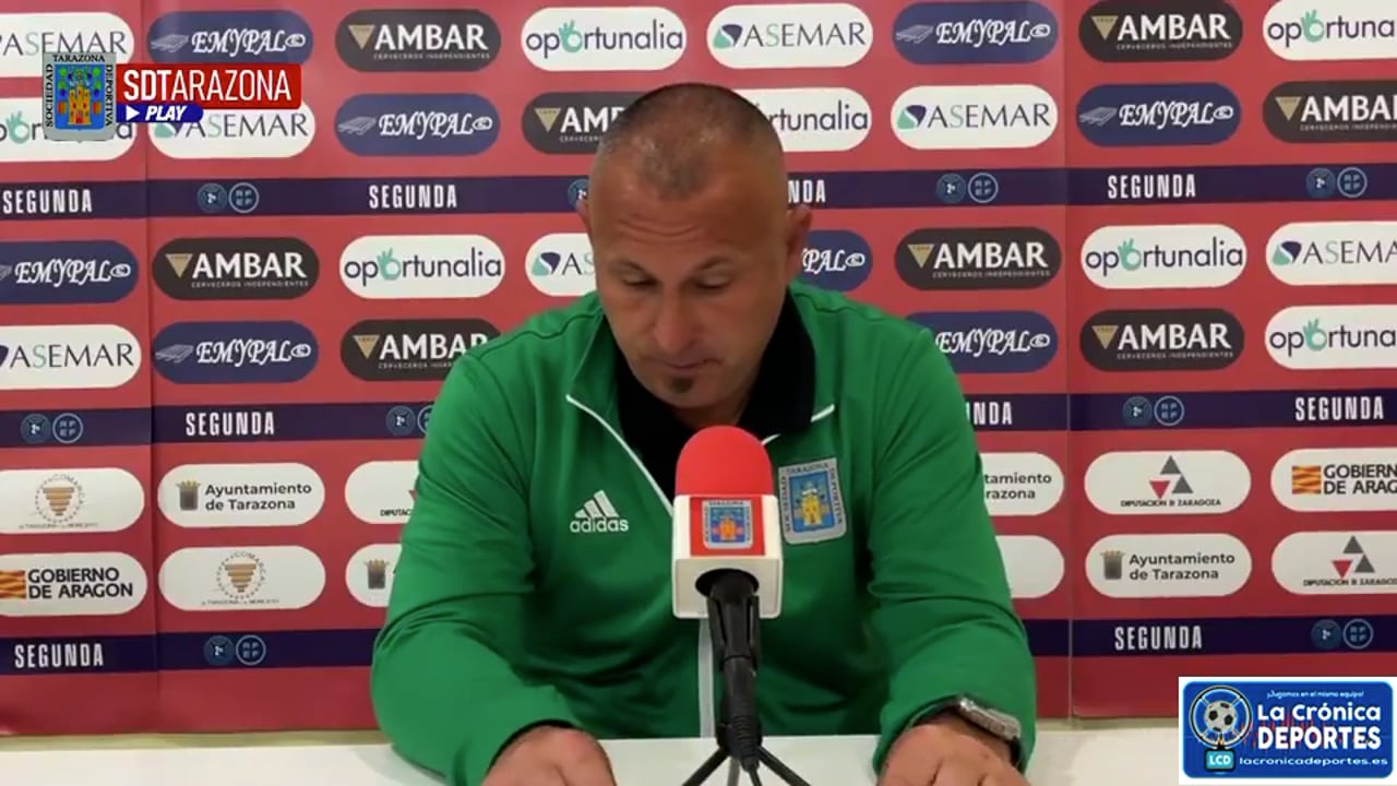 JAVI MORENO (Entrenador Tarazona) SD Tarazona 0-1 Deportivo Alavés "B" / Jornada 27 / 2ª RFEF - Grupo 2 / Fuente: SD Tarazona