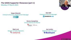 Monday 27 March 2023 - The SASIG Supporter Showcase (part 1)
