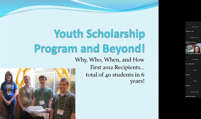 Creating a Youth Scholarship with Cathy Misko