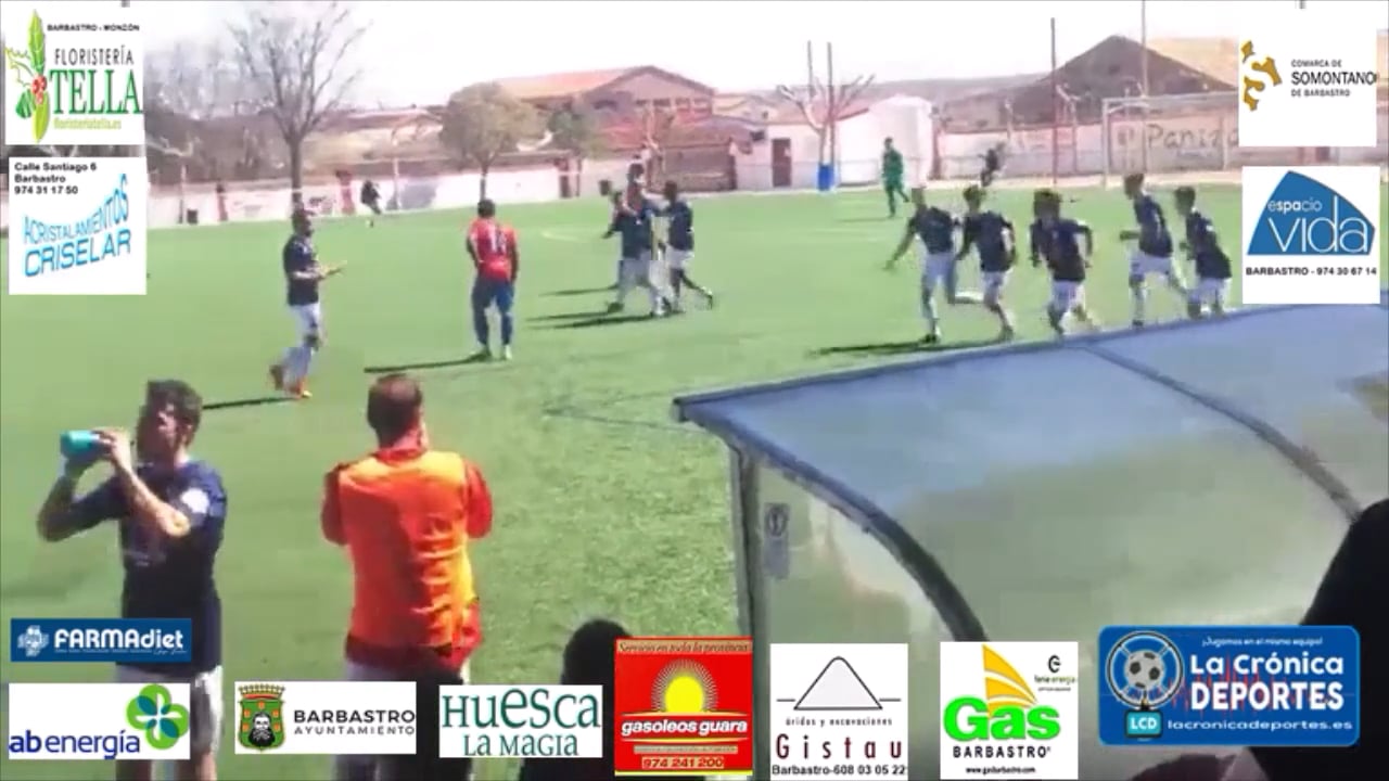 (RESUMEN Y GOLES) CD Cariñena 0-2 UD Barbastro / Jornada 27 / 3ª División