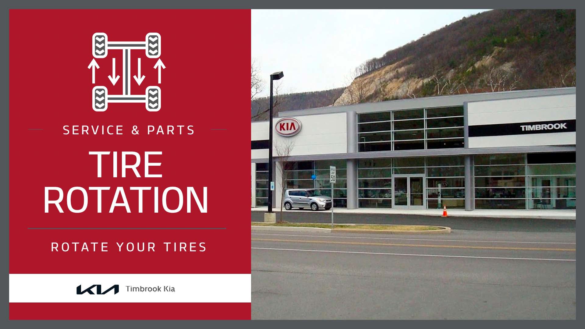 Kia Tire Rotation Cumberland, MD // Timbrook Kia Service on Vimeo