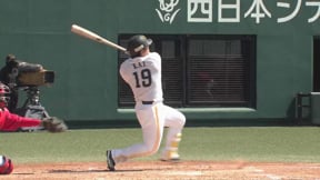 【ファーム】フェンス直撃!! ホークス・甲斐拓也 勝ち越しタイムリー2ベースヒット!!  2023年3月28日 福岡ソフトバンクホークス 対 広島東洋カープ