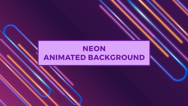 Neon Animated Background