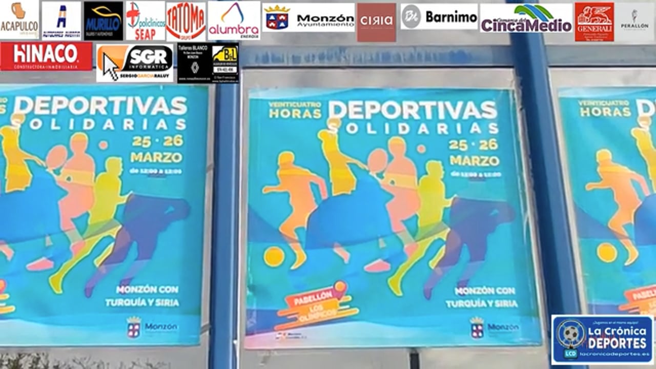 EL DEPORTE DE MONZÓN AYUDÓ A TURQUIA Y SIRIA CON LAS 24 HORAS DEPORTIVAS SOLIDARIAS