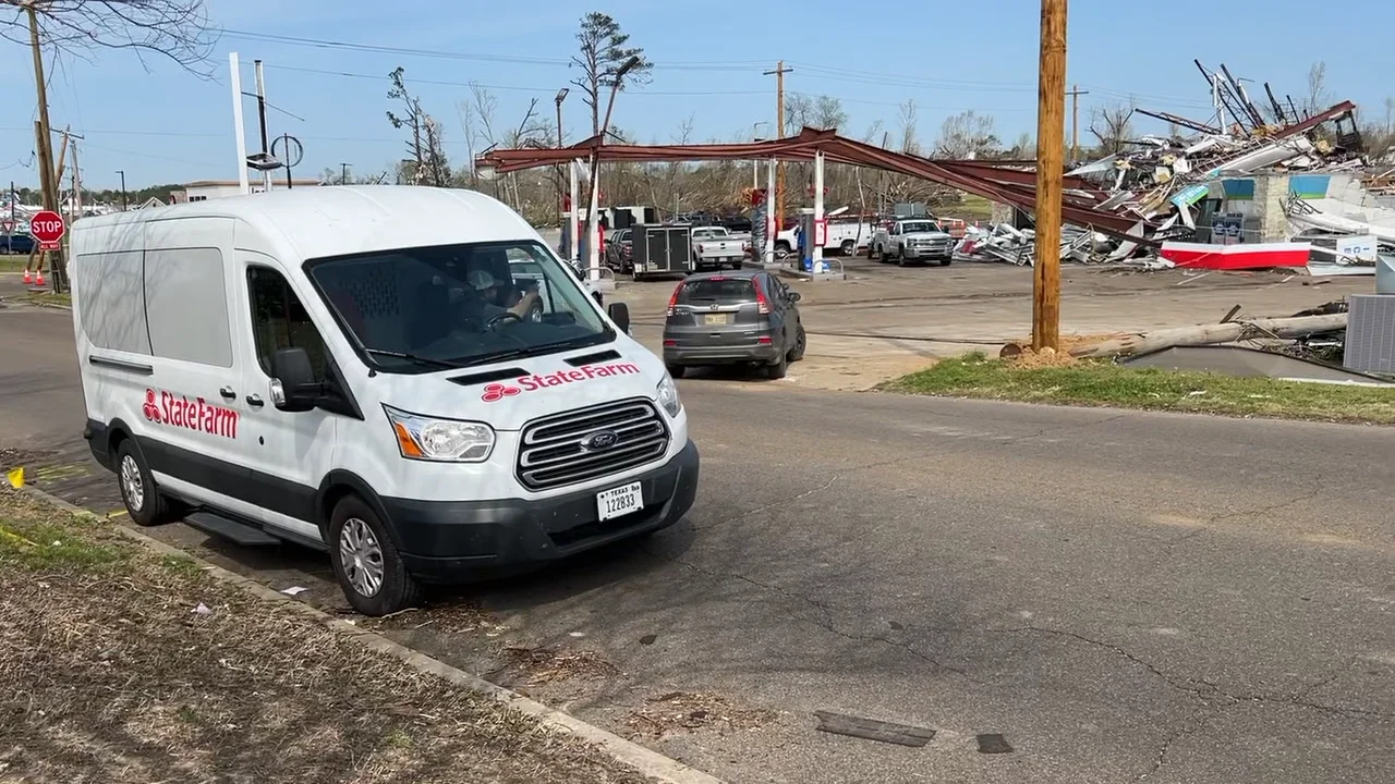 Amory, MS tornado damage on Vimeo