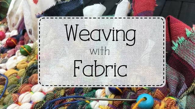 Weave with Fabric Scraps — Blueprints For Sewing