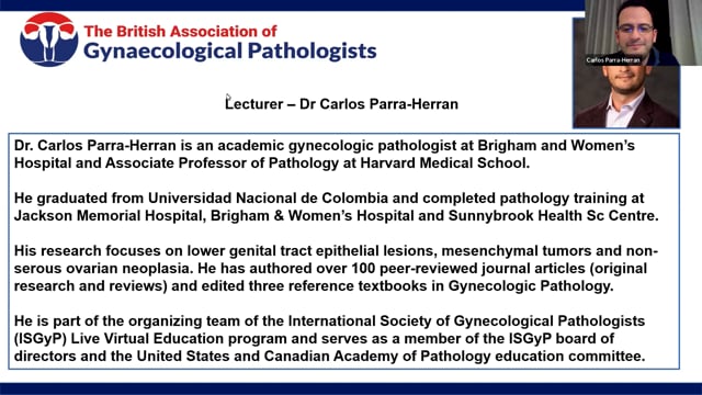Precursor lesions of vulval carcinoma, Dr Carlos Parra-Herran