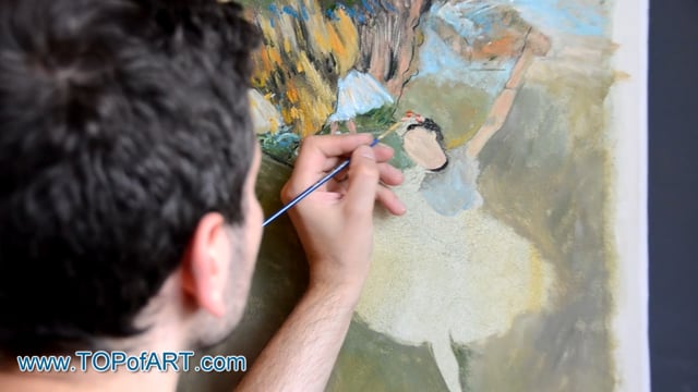 Degas | The Star (Dancer on the Stage) | Painting Reproduction Video | TOPofART