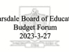 BOE BUDGET FORUM 2023-3-27