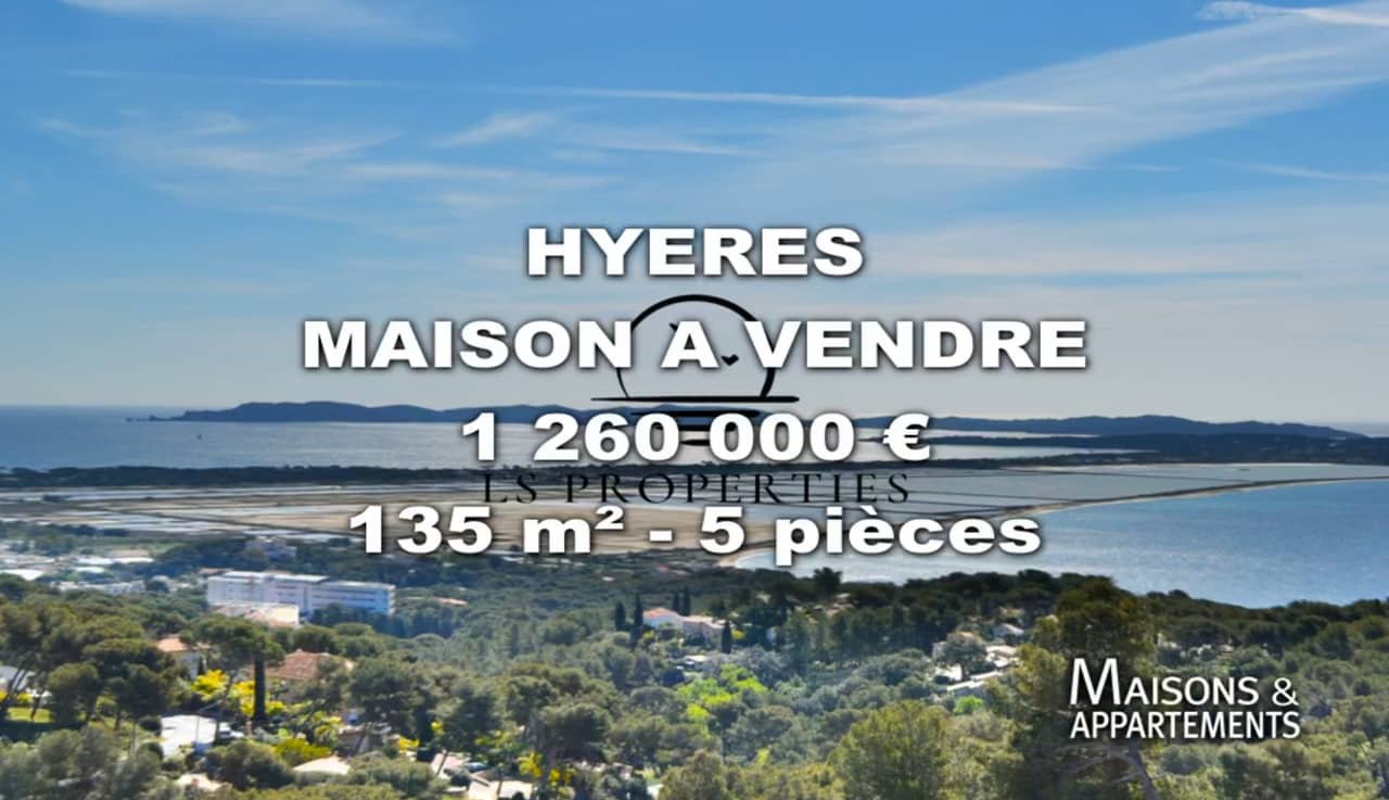 HYÈRES MAISON A VENDRE 1 260 000 € 135 m² 5 pièce(s) on Vimeo