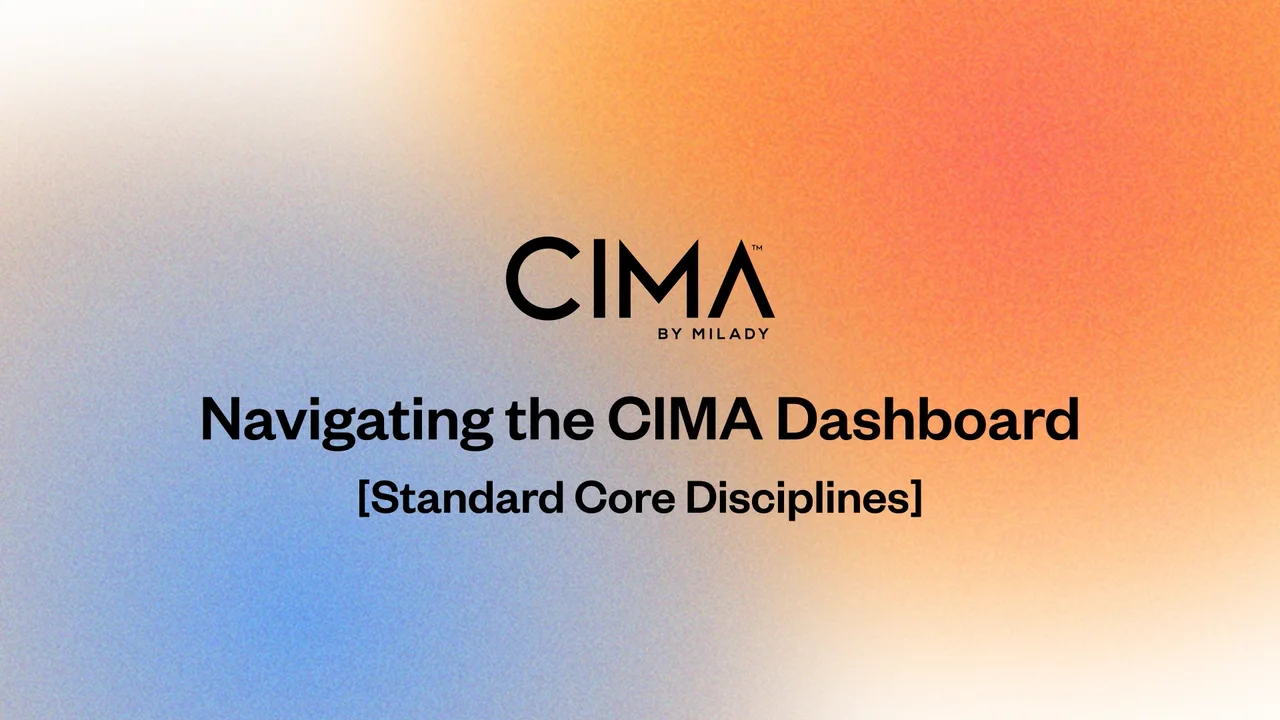 Navigating the CIMA Dashboard (Standard Core Disciplines)