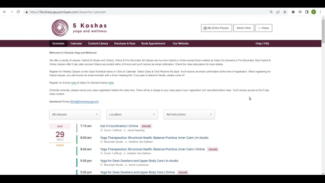 Video #3: How To Sign Up For Classes & Cancel Class Reservations 