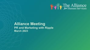 Alliance March 2023 - PR and Marketing with Ripple