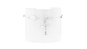 Sterling Silver Rosary-Style Bracelet
