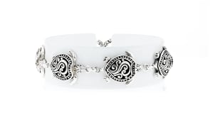 Sterling Silver Bali-Style Turtle Bracelet