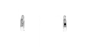 14kt White Gold Huggie Hoop Earrings