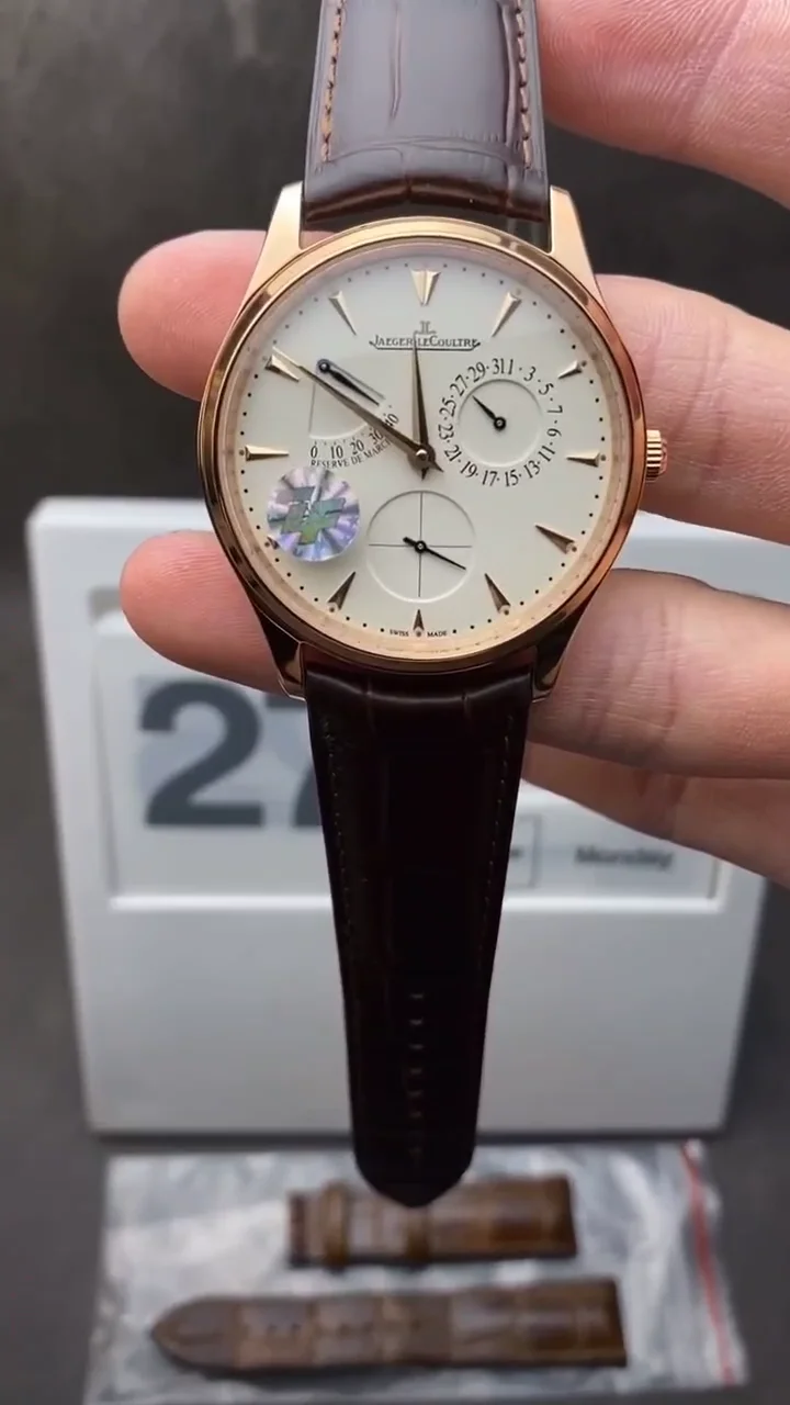 Jaeger LeCoultre Reserve De Marche Rose Gold Watch 176.2.38.S Q1372520 jaegerlecoultre reserve demarche luxury watches wat