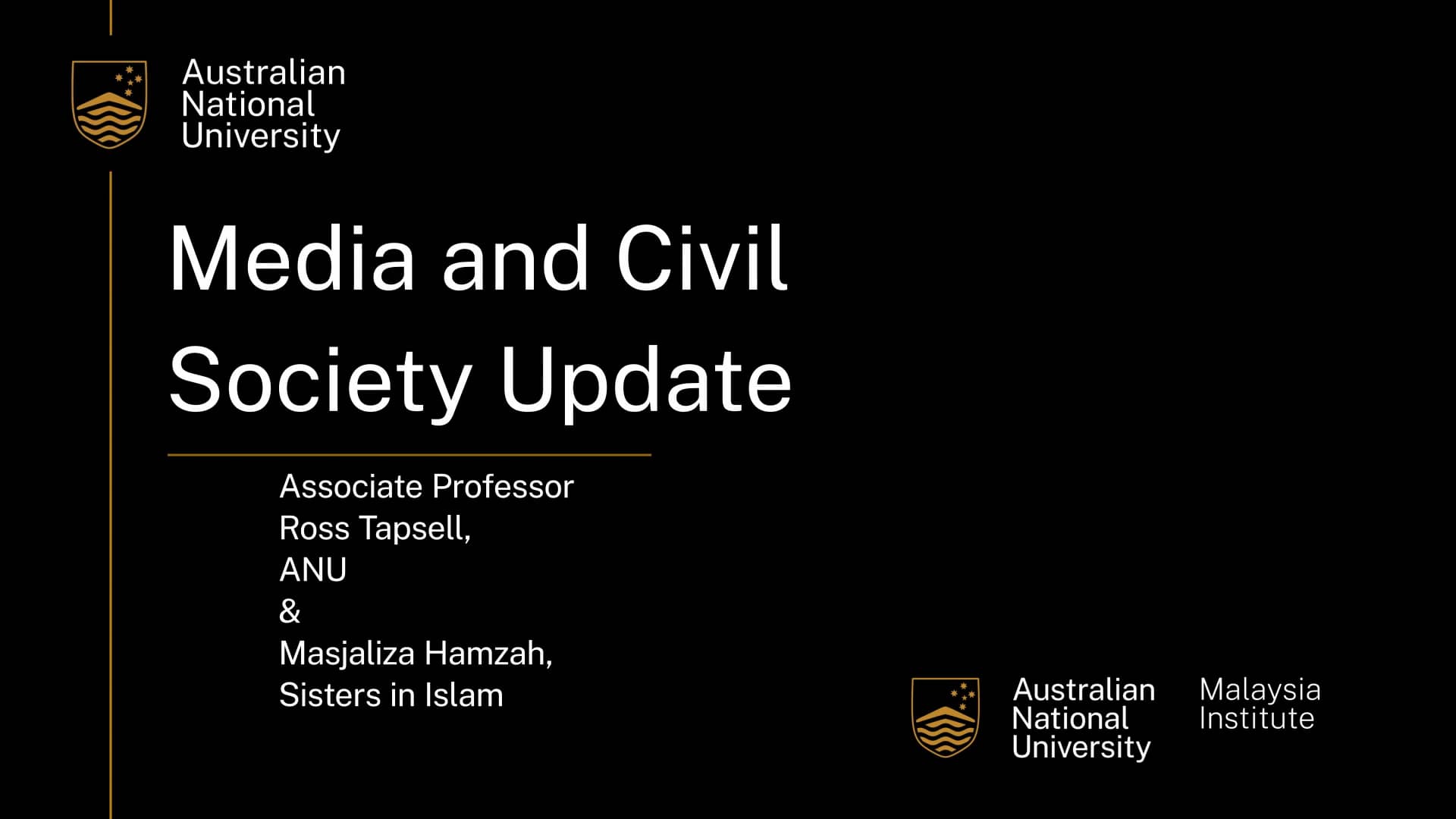 ANU Malaysia Update 2023 - Media and Civil Society Update on Vimeo