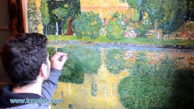 Klimt | Kammer Castle on the Attersee IV | Painting Reproduction Video | TOPofART