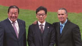 【始球式】ヒルマン氏、梨田昌孝氏、栗山英樹氏による始球式!!  2023年3月30日 北海道日本ハムファイターズ 対 東北楽天ゴールデンイーグルス