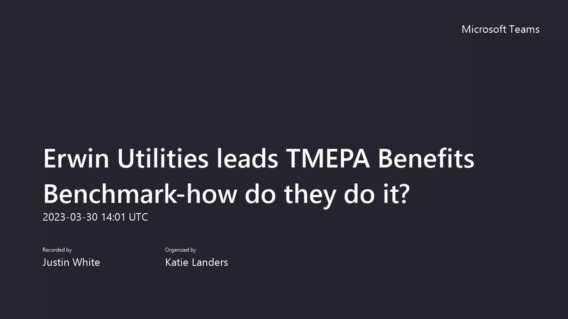Erwin Utilities leads TMEPA Benefits Benchmarkhow do they do it