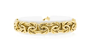 14kt Yellow Gold Byzantine Bracelet