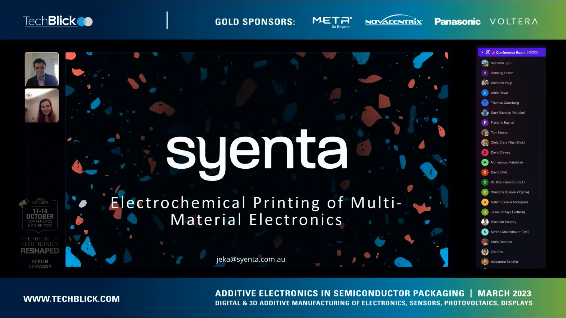 Syenta Electrochemical Printing of MultiMaterial Electronics March