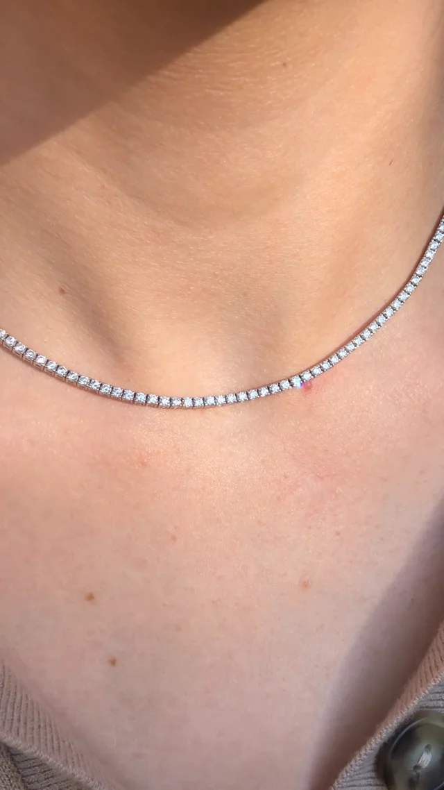 15ct Tennis Diamond Necklace