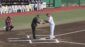 【ファーム】2022イースタン・リーグ優勝トロフィー返還セレモニー!!  2023年3月31日 東北楽天ゴールデンイーグルス 対 東京ヤクルトスワローズ