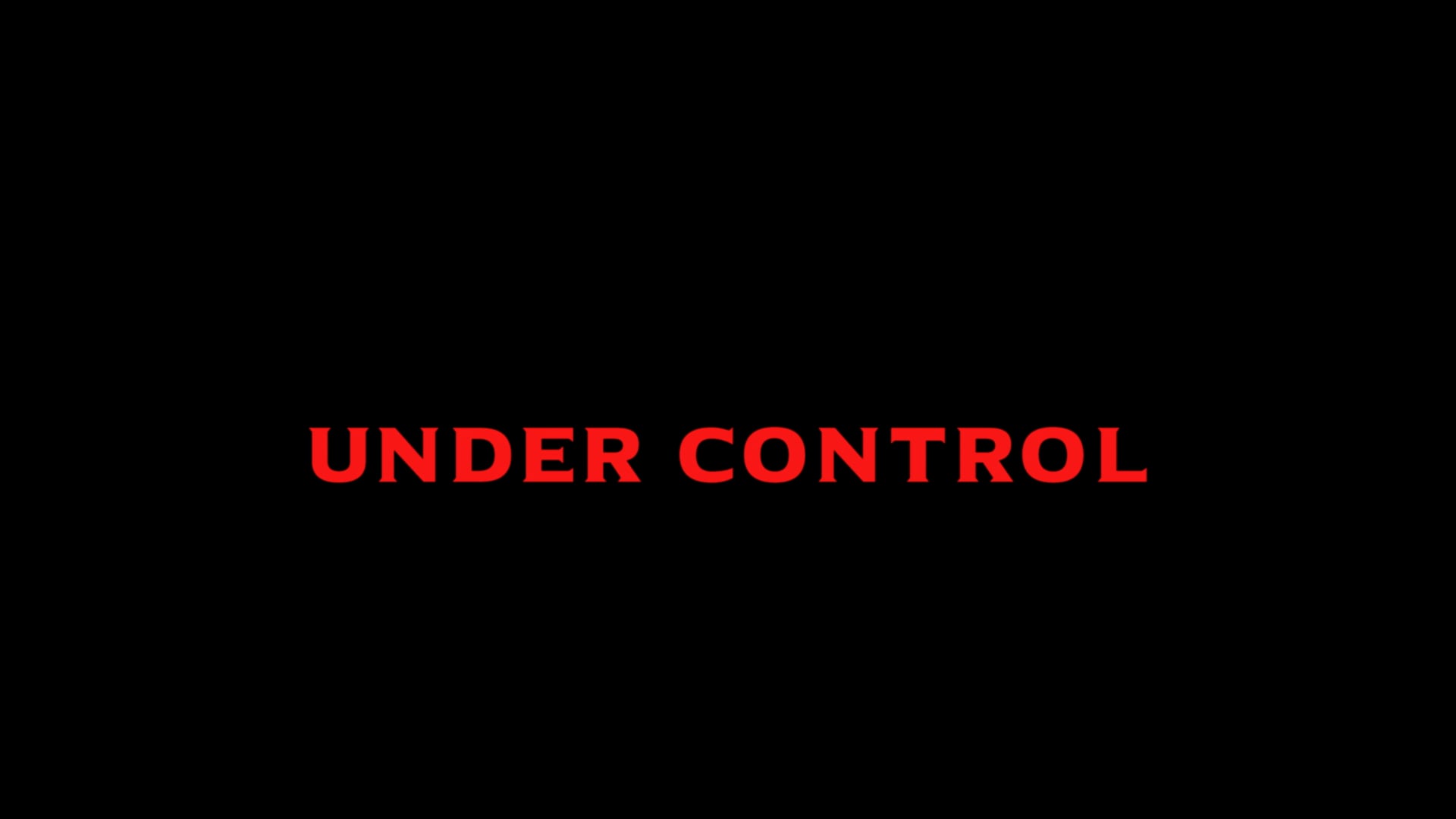 Vidéo REALISATRICE -TRAILER "Under Control" - V.O subtitle