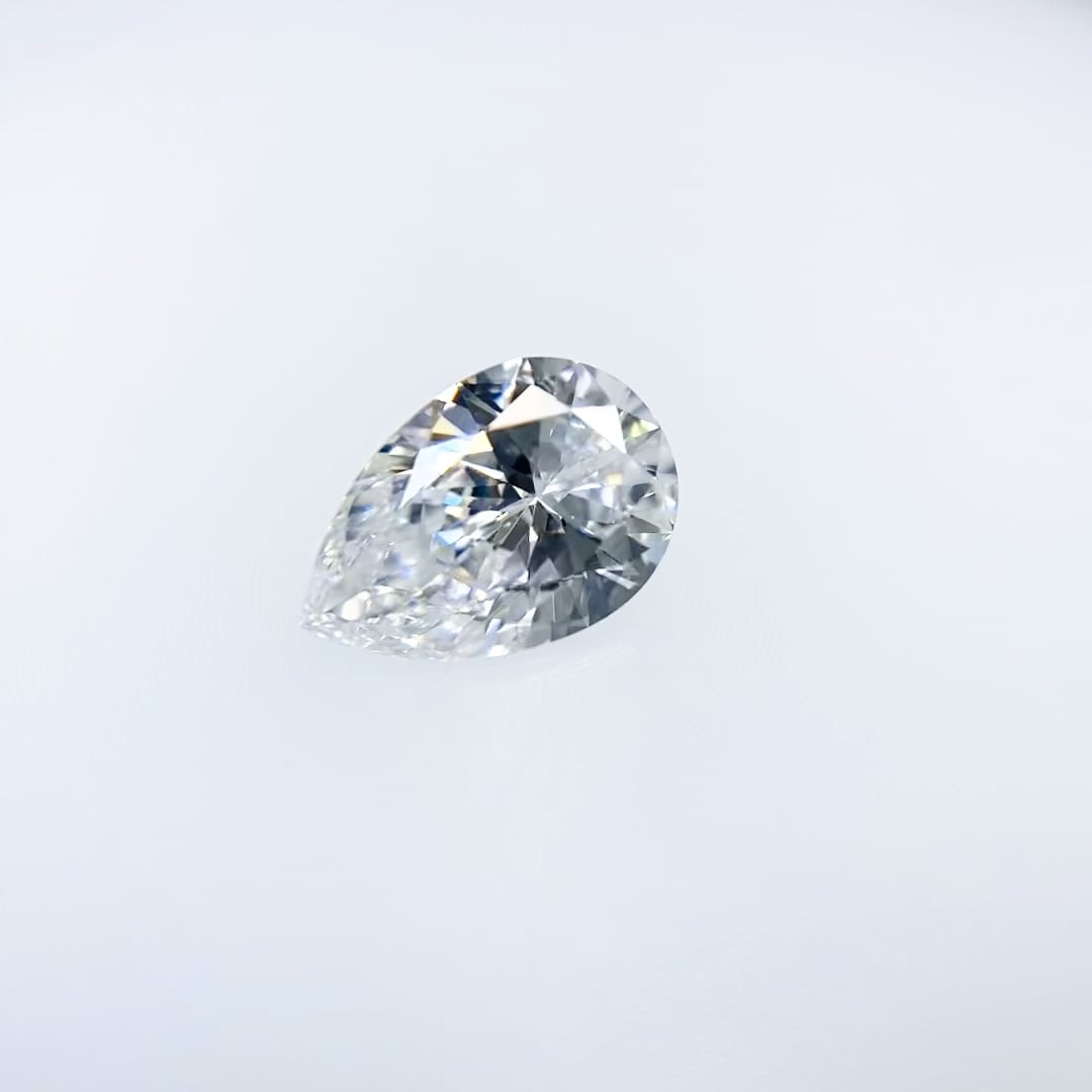 ファンシーカット/ペアシェイプ！ Dカラー IF/0.30ct/RT1748/GIA