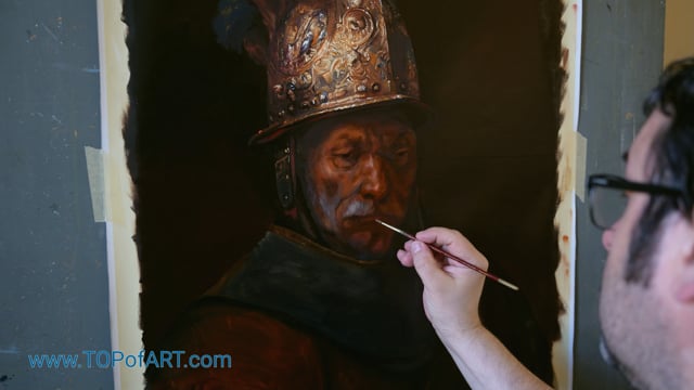 Rembrandt van Rijn | The Man with the Golden Helmet | Painting Reproduction Video | TOPofART