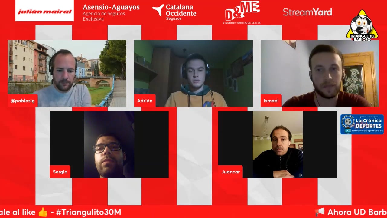 (Jornada 27 - 3ª División) TERTULIA UD BARBASTRO / Fuente: Canal YouTube El Triangulito Rabioso