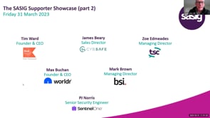 Friday 31 March 2023 - The SASIG Supporter Showcase (part 2)