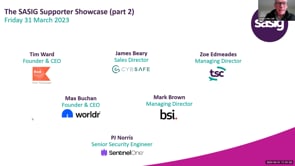 Friday 31 March 2023 - The SASIG Supporter Showcase (part 2)