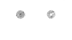 .25 ct. t.w. Diamond Cluster Earrings in Sterling Silver