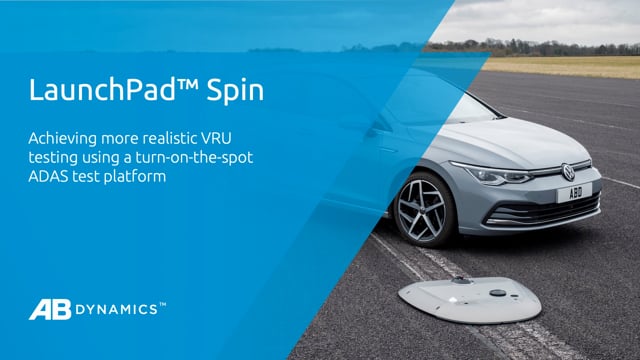 Achieving more realistic VRU testing using a turn-on-the-spot ADAS test platform