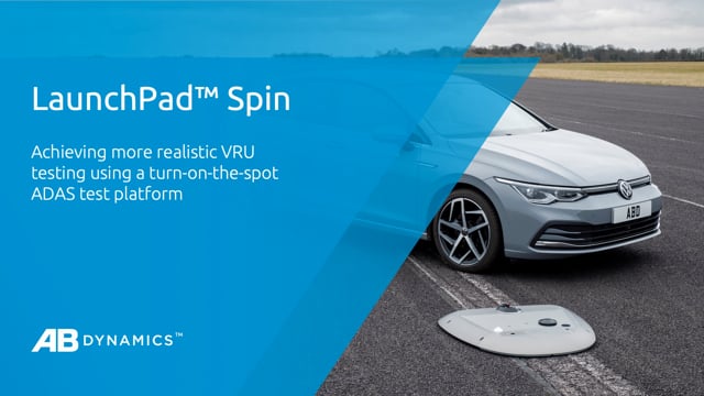 Achieving more realistic VRU testing using a turn-on-the-spot ADAS test ...