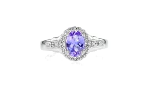 2.50 ct. t.w. Tanzanite and .10 ct. t.w. White Topaz Jewelry Set Necklace, Earrings and Ring in Sterling Silver