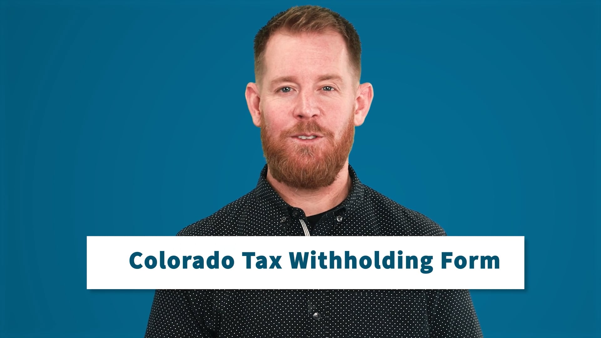 Colorado Tax Withholding Form on Vimeo