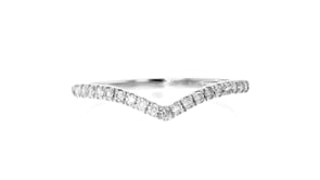 15 ct. t.w. Diamond Chevron Ring in Sterling Silver