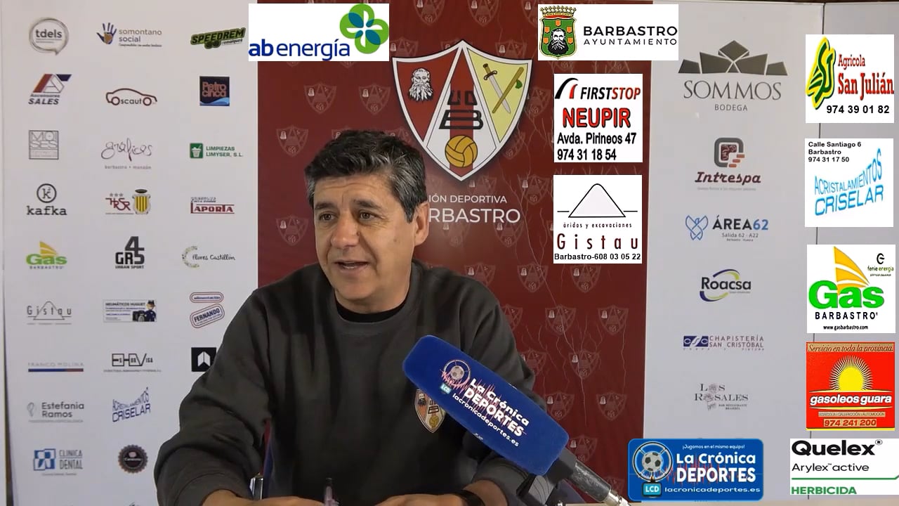 LA PREVIA / UD Barbastro - CD Caspe / JOSETE (Entrenador Barbastro) Jornada 28 / 3ª División