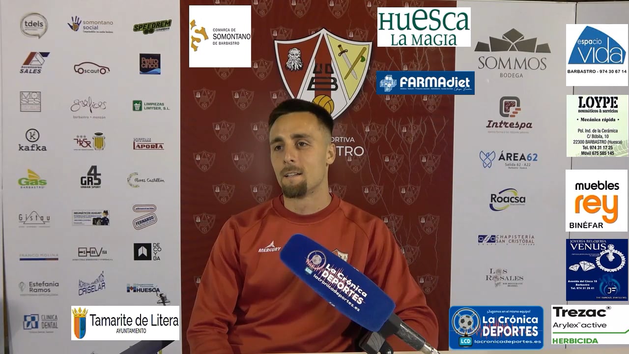 LA PREVIA / UD Barbastro - CD Caspe / CARLOS GASCO (Jugador Barbastro) Jornada 28 / 3ª División