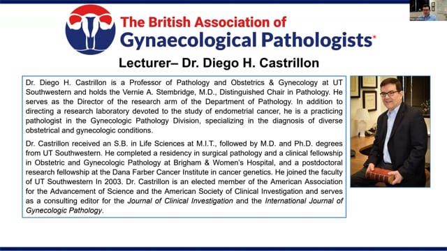 Endometrial precursor lesions, Dr Diego Castrillon